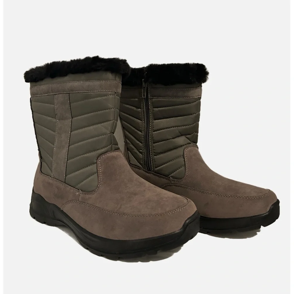 NWB Easy Works by Easy Street Frazer Boot. Size 9. Grey. Waterproof. - Picture 4 of 10